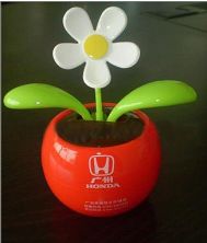 Solar bobblehead flower